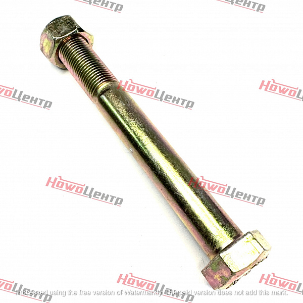 Болт крепления амортизатора верхний (L=130, M16) Howo