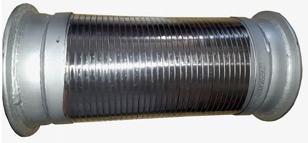 Гофра глушителя L=320 D=120 (под хомуты) Shacman